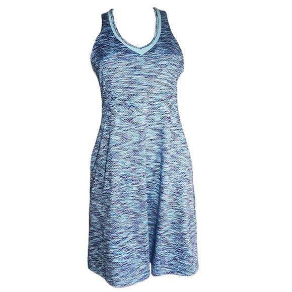 MPG Blue Sleeveless Racerback Pullover Activewear Dress Womens Size M Medium - Picture 1 of 7